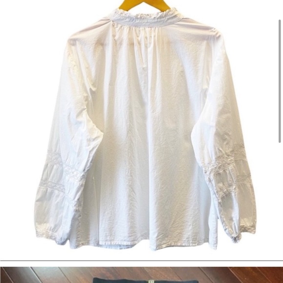 SOLD - White Lace Blouse - Picture 5 of 9